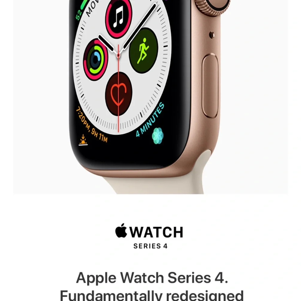 Apple Smartwatch with 2 straps. Size 44; series 4